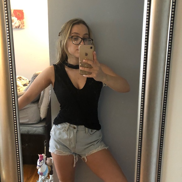 Missguided Tops - Missguided Choker Cutout Top